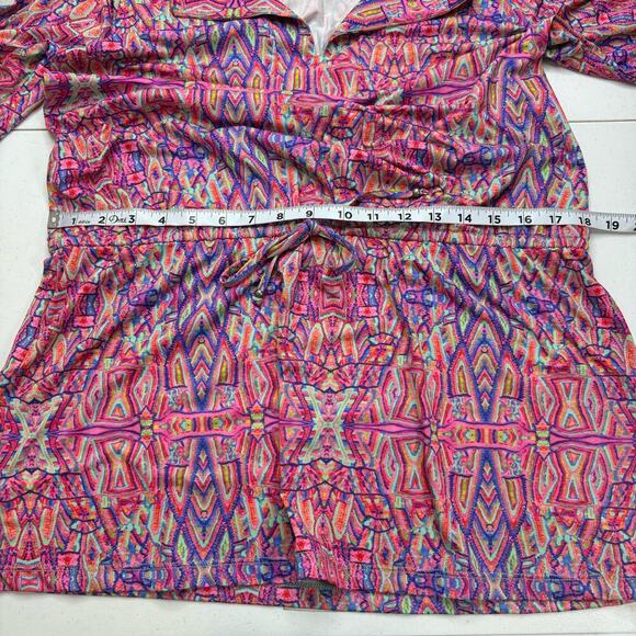 Nanette Lepore Swim Cover Up Women's Small Multicolor Geometric Tunic Dress‎ - Picture 10 of 13